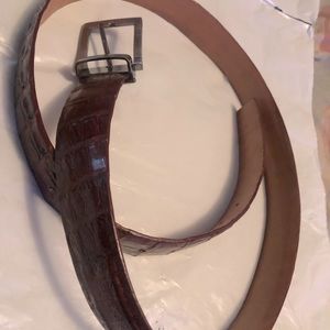 Genuine crocodile Gator Belt